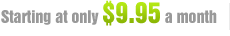 starting at 9.95 a month
